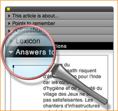 Answers button