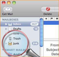 check junk mail